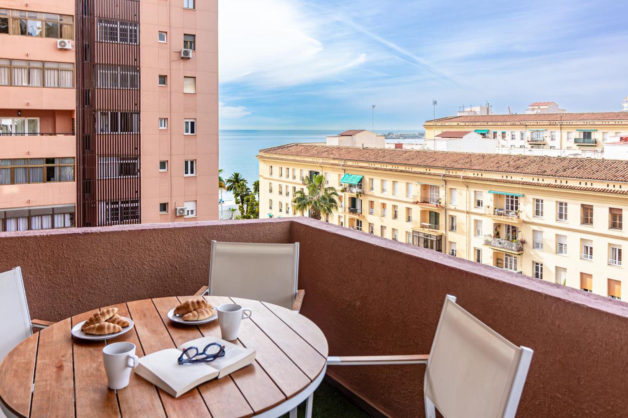 Malaga Center Flat Beach & Terrace Buitenkant foto